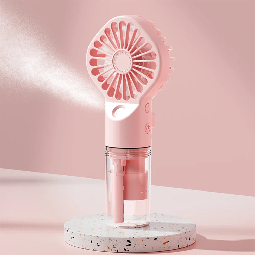 Mistify Mini Ventilator | Mit Nano-Sprühnebel | 4 Stufen | USB-ladefähig & Kompakt