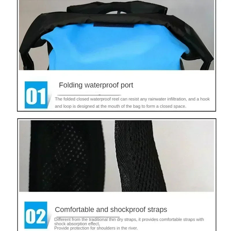 HydroMax | Dry Bag Rucksack | 100% Wasserdicht & Schwimmfähig