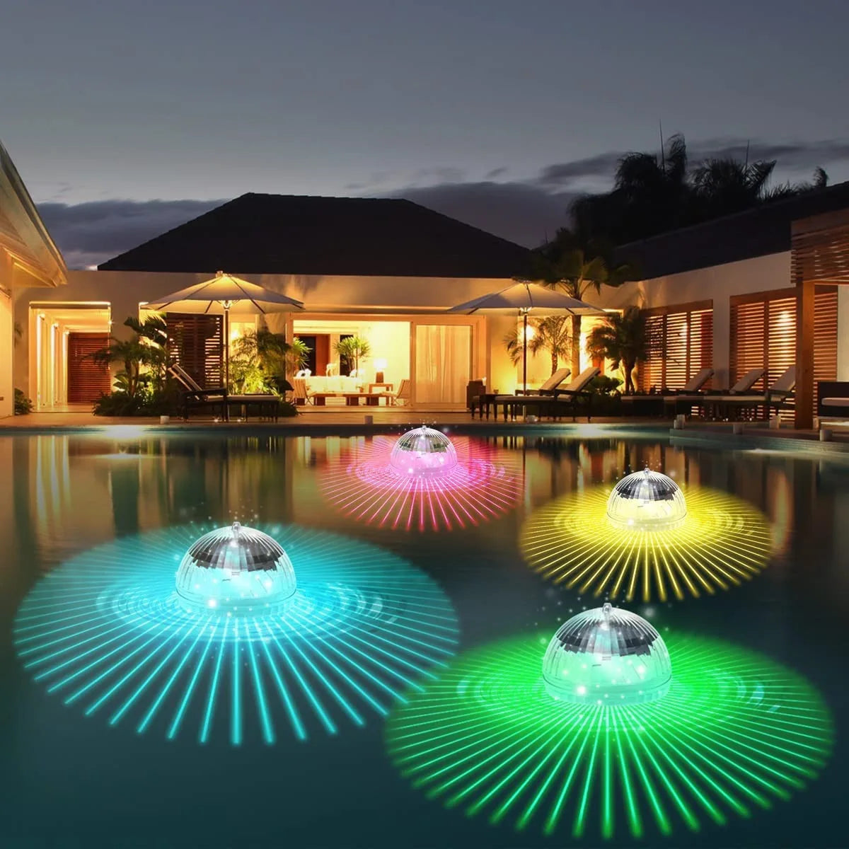 GlowSphere | Solar LED Schwimmkugel | Farbwechsel & Automatischer Betrieb | IP65 Wasserdicht