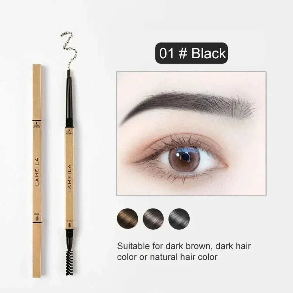 BrowPerfect DuoShape Augenbrauenstift | 2-in-1 mit Dreiecksspitze & Bürste | Präzise & Wasserfest