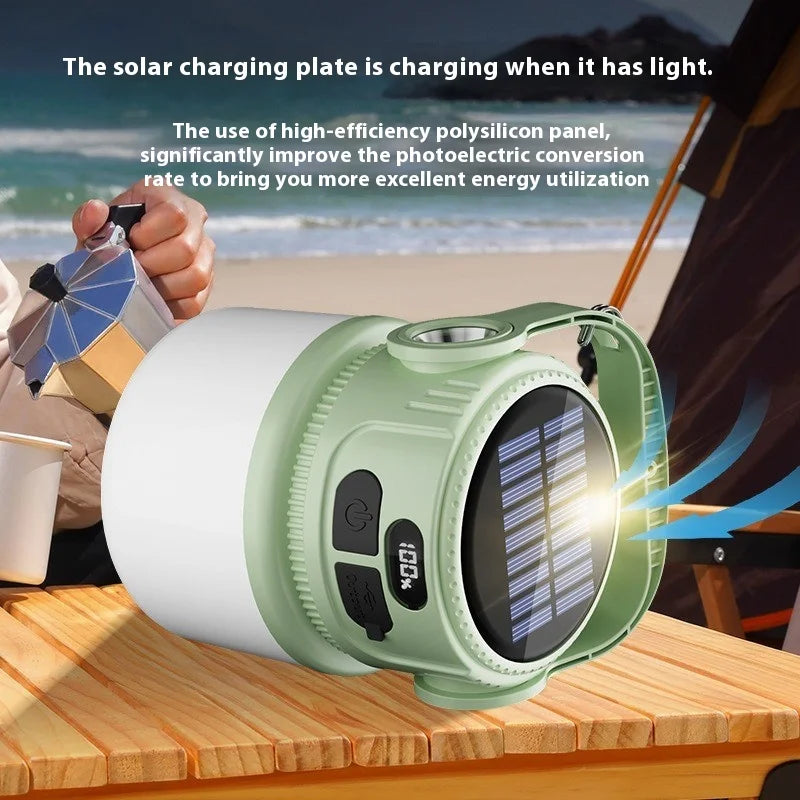 LumaGlow Solar Camping Light | 6 Light Modes | Portable & Rechargeable