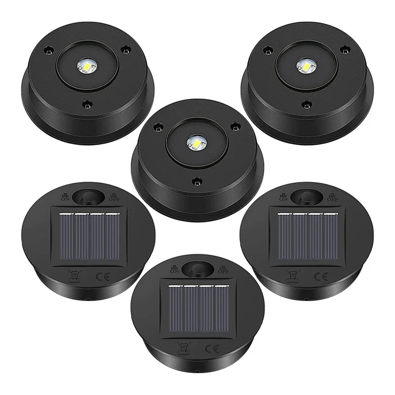 SolarLight Ersatzdeckel-Set | LED | Wasserdicht | Universelle Passform | 6 Stück