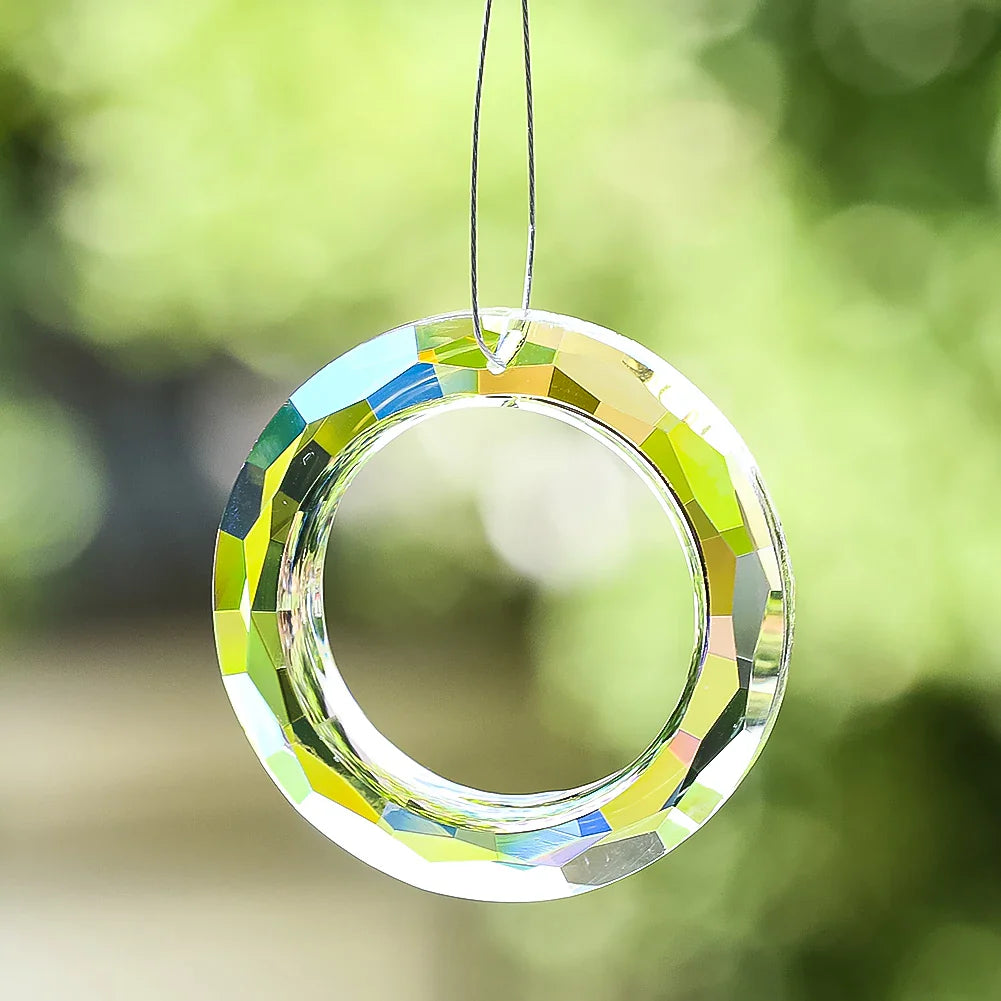 PrismaGlow Crystal | Glas-Suncatcher für Regenbogen-Lichtspiele | Dekoration für Fenster & Garten