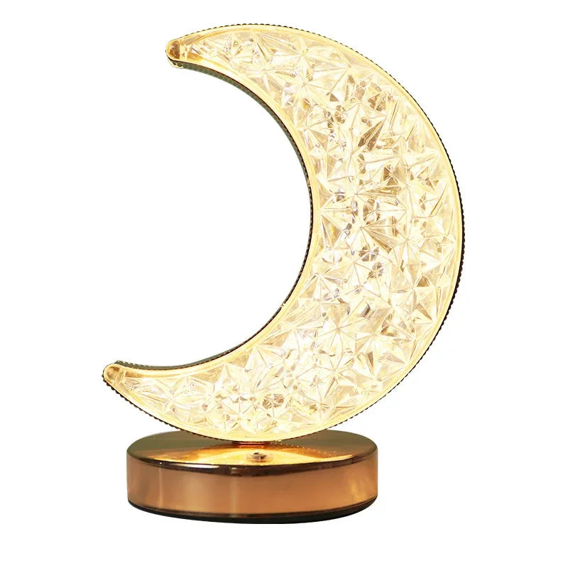 NovaGlow 3D-Lampe | Touch-Dimmung | 3 Lichtfarben | USB-aufladbar & Tragbar