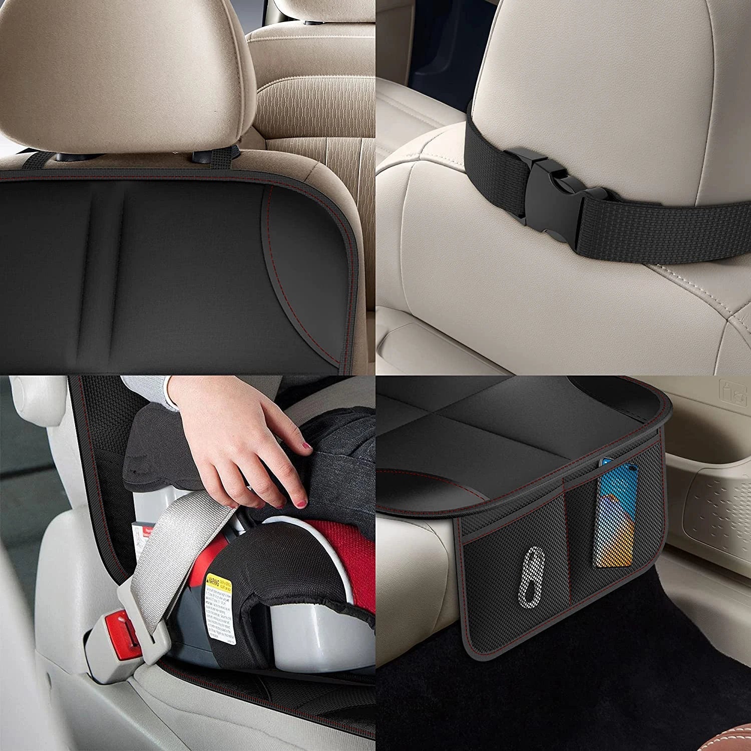 SeatGuardX | Autositzschoner | Anti-Rutsch-Silikon | Universelle Passform