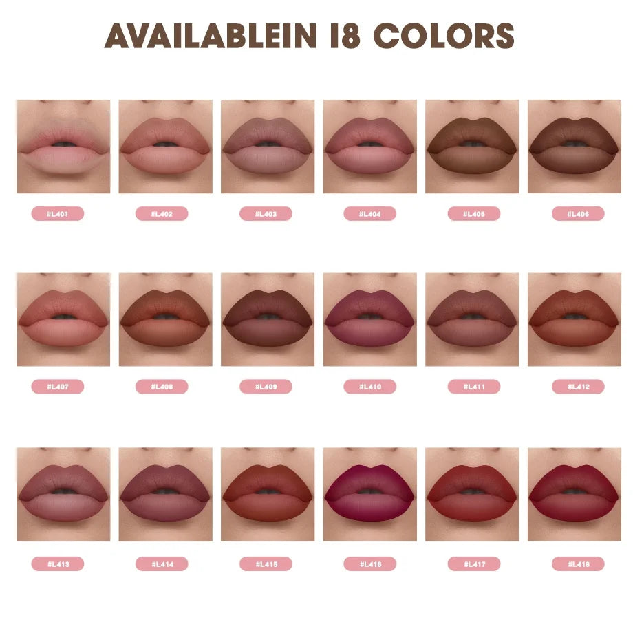 LuxeLips | 3er Set Lippenkonturenstift & Lippenstift | Matt & Wasserfest | Samtiges Finish für Perfekte Lippen
