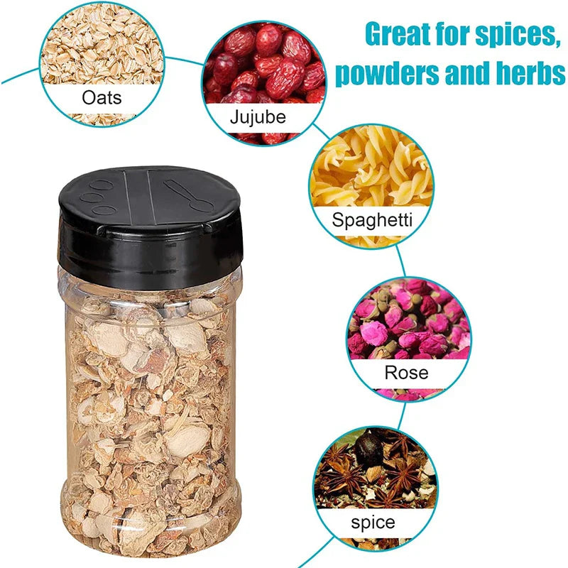 SpicePro Gewürzstreuer | Einfaches Dosieren | Lebensmittelechter Kunststoff | Transparent