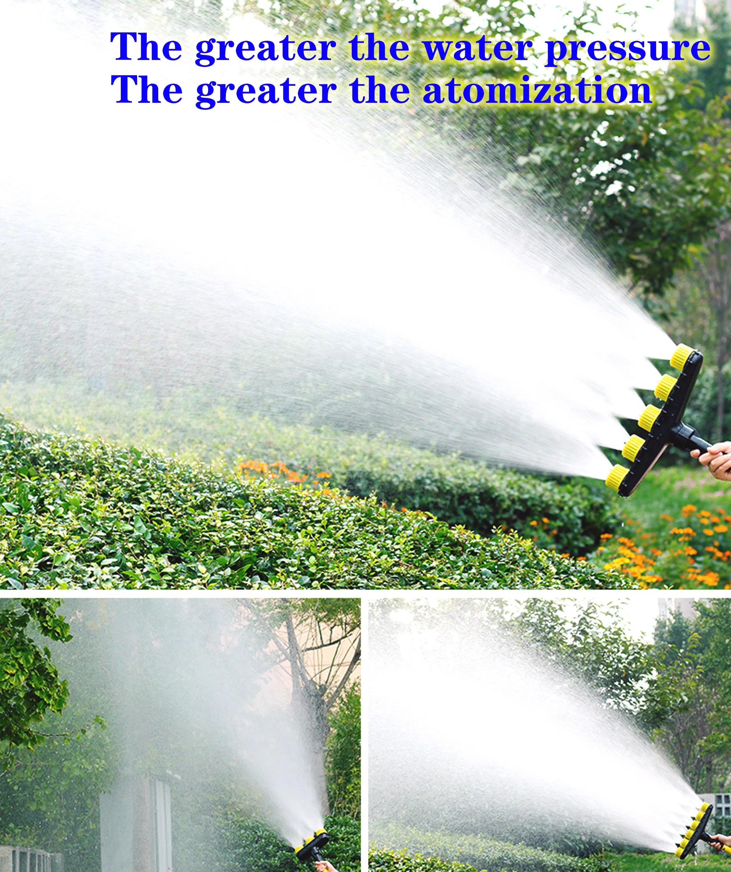 AquaJet | Vernebler-Sprinkler | 3–6 Düsen & Einstellbare Sprühwinkel | Ideal für Garten & Landwirtschaft