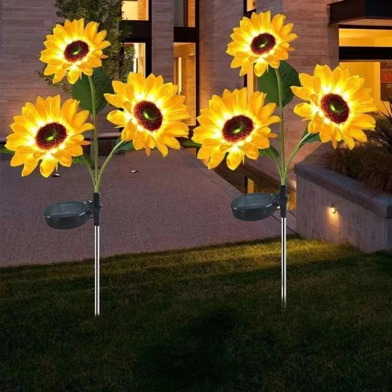 SunBloom Solar Gartenleuchte | Sonnenblumen Design | Automatisch & Wetterfest | Für Garten & Balkon