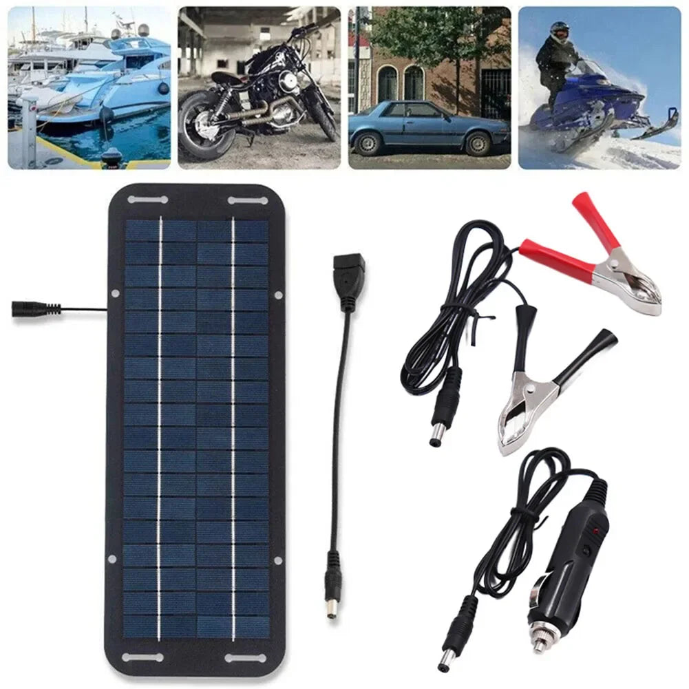 SolarPower Max | 60W Solarbatterieladegerät | Flexibel & Wetterfest für Fahrzeuge