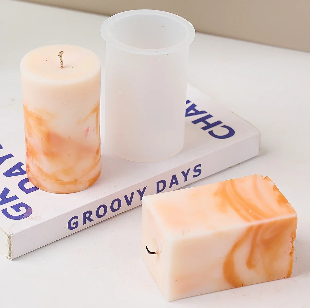 Creativa 3D Silikonform Set | Geometrische Gießformen | Für Kerzen & Seifen | Flexibel & Wiederverwendbar