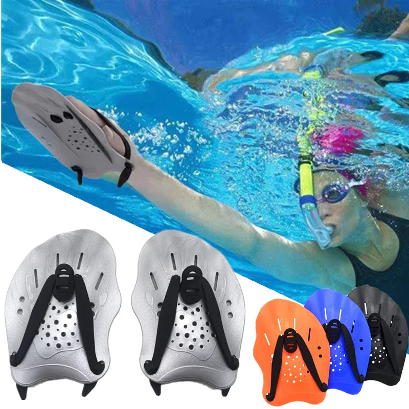 HydroPower Schwimm-Handpaddles | Ergonomisches Design | Individuell Einstellbar | Höherer Widerstand