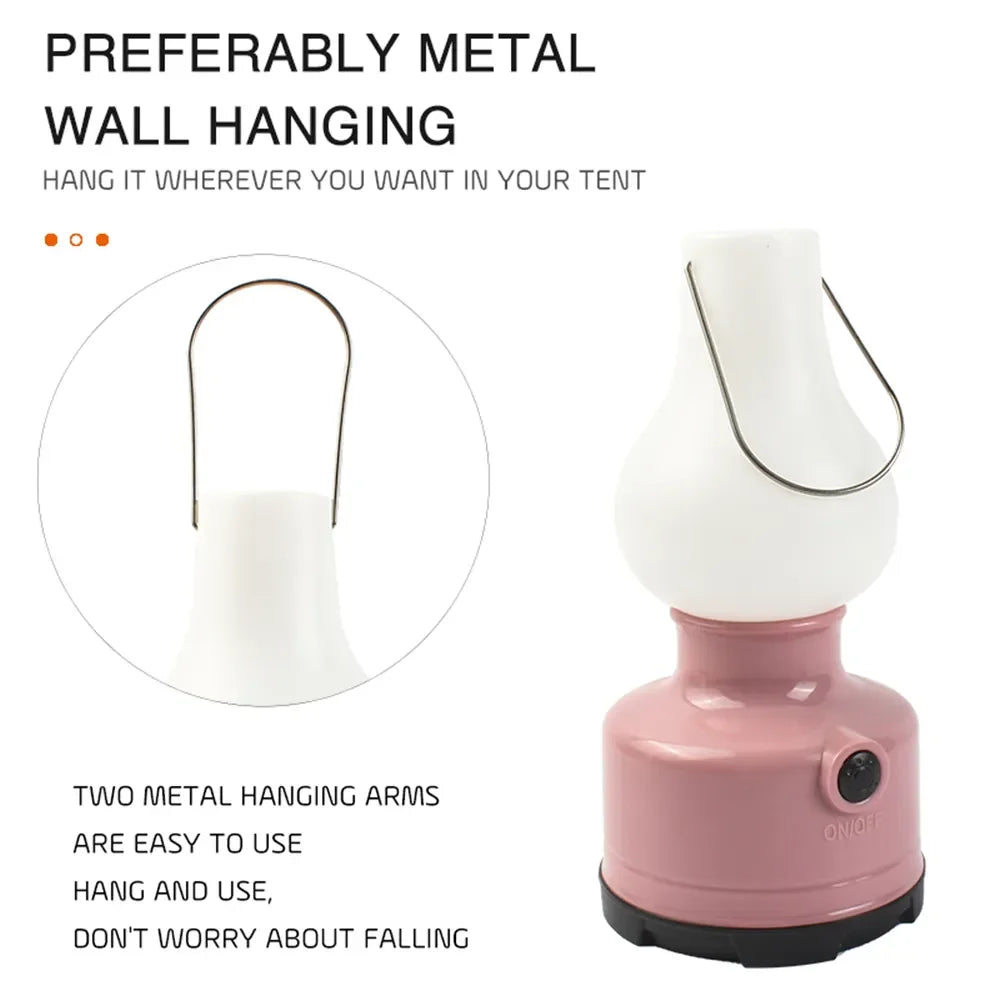 GlowCamp | Tragbare Outdoor Lampe | Zwei Lichtmodi | Wasserdicht & Kompakt