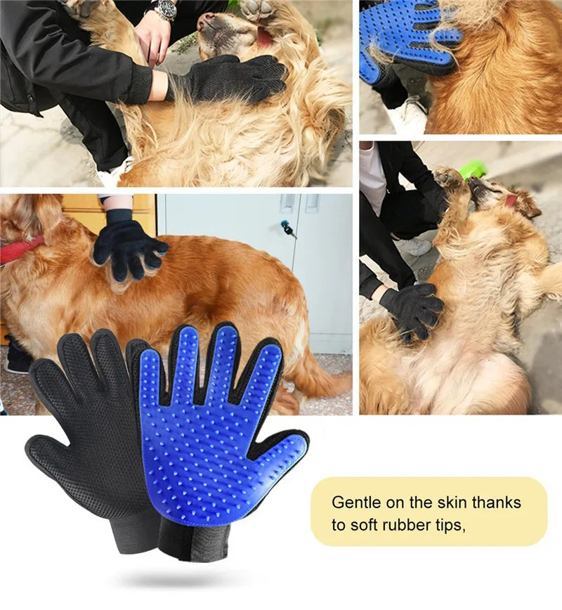 FurMates | Fellpflege- & Massagehandschuh | 5-Finger-Design, atmungsaktiv & universell | Haarentfernung, Baden & tägliche Pflege
