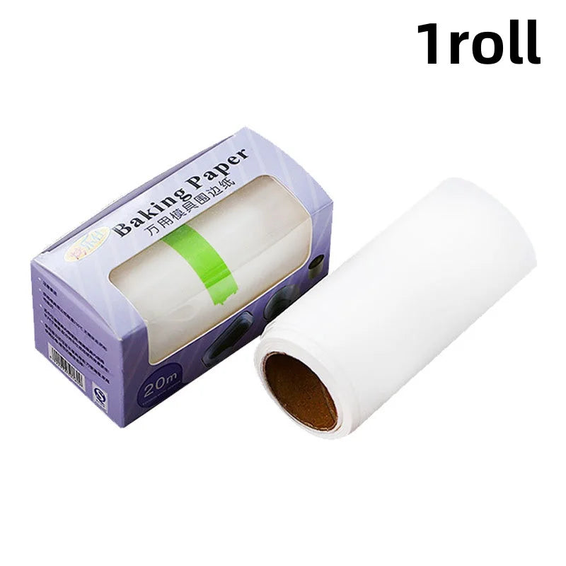 CookEase | Antihaft Backpapier auf Rolle | Lebensmittelecht und Hitzebeständig | 20m x 10cm