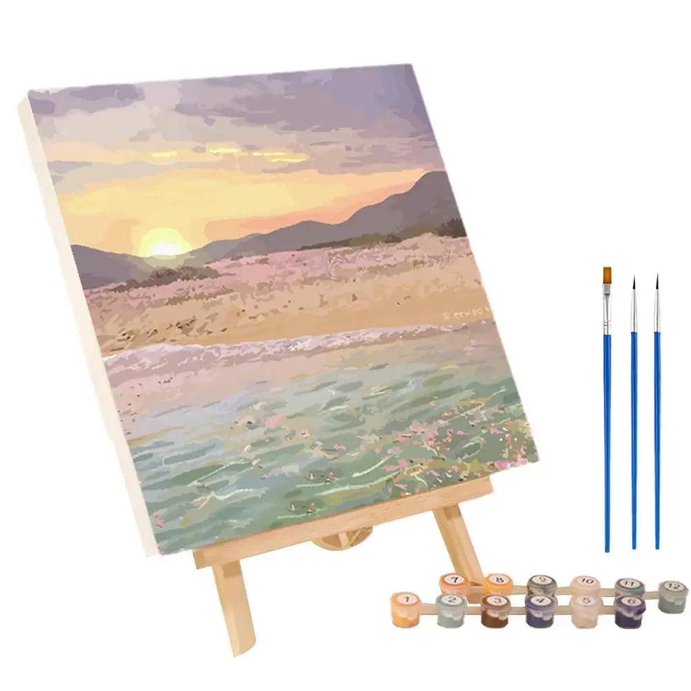 ColorVista | Malset Nach Zahlen | Entspannendes DIY-Kunstwerk | Mit Rahmen