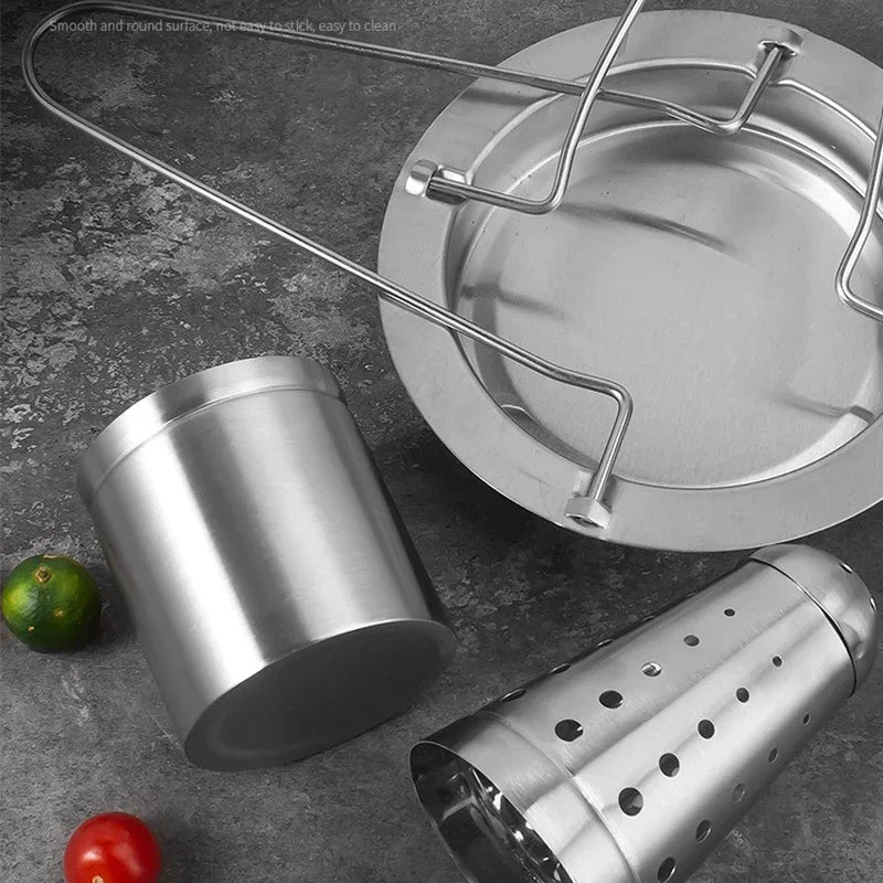 GrillMasterPro | Grillgabel Set | Rostfreier Edelstahl | Kompakt & Abnehmbar