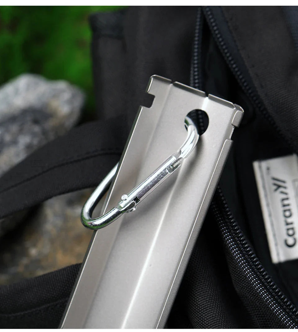 TitanEdge UltraSpade | Titan-Schaufel | Ultraleicht & Rostfrei | Mit Clip & Tasche
