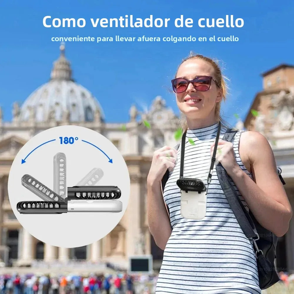 Coolio USB-Ventilator | 3 Windmodi & Rückwärtsfunktion | Für Büro, Reisen & Zuhause | Digitalanzeige & tragbar