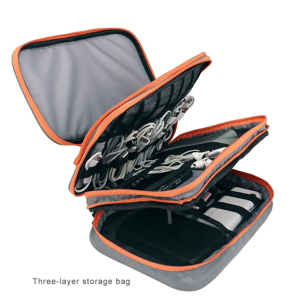 TechTidy | Organizer | 3-lagiger Aufbau | Wasserabweisend