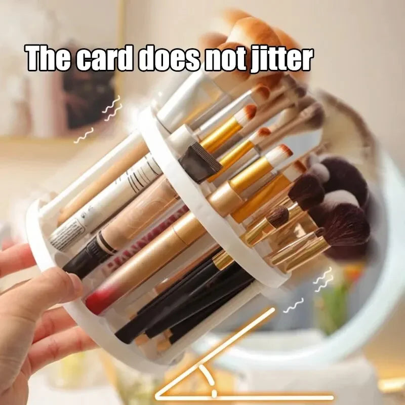 Glamova SpinTower | Kosmetik Organizer Mit 360° Drehung | Für Pinsel, Lippenstifte & Mehr
