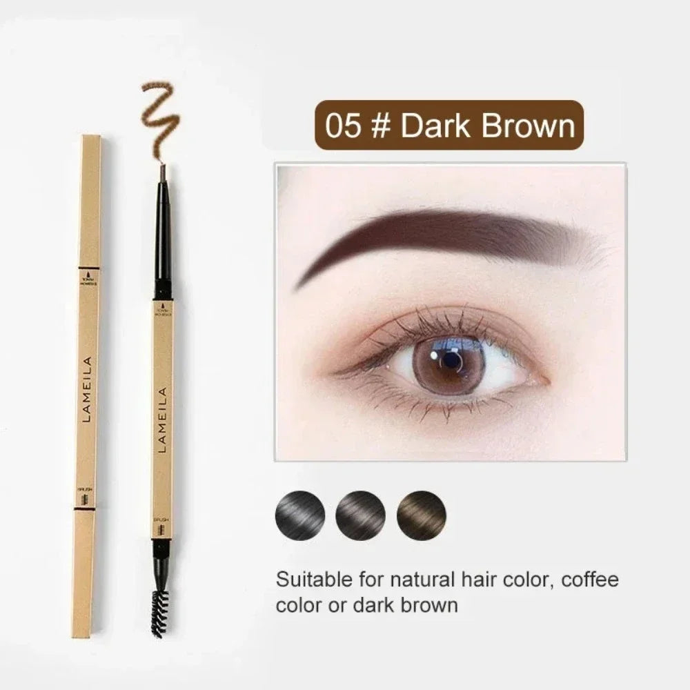 BrowPerfect DuoShape Augenbrauenstift | 2-in-1 mit Dreiecksspitze & Bürste | Präzise & Wasserfest