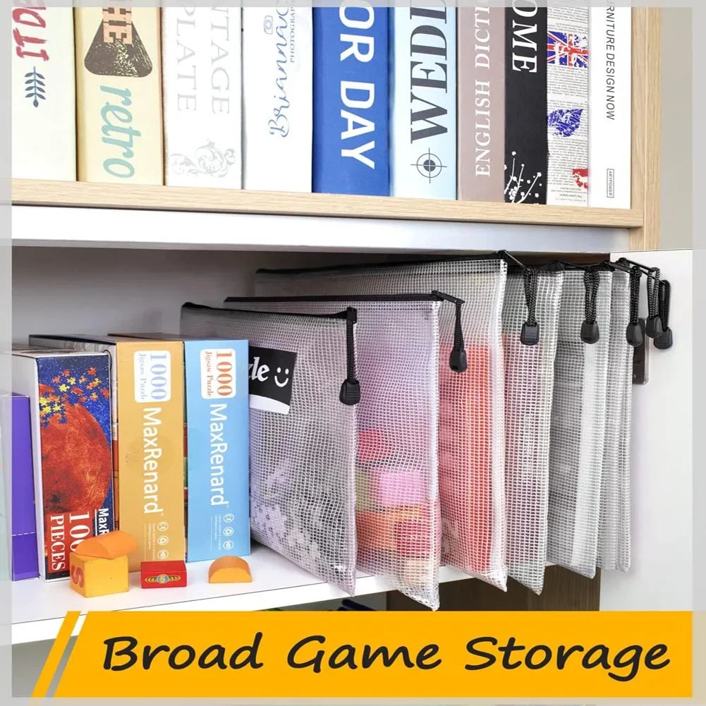 ZipNets Organizer Set | 10er Pack | Reißfest & Übersichtlich | Bunte Zipper