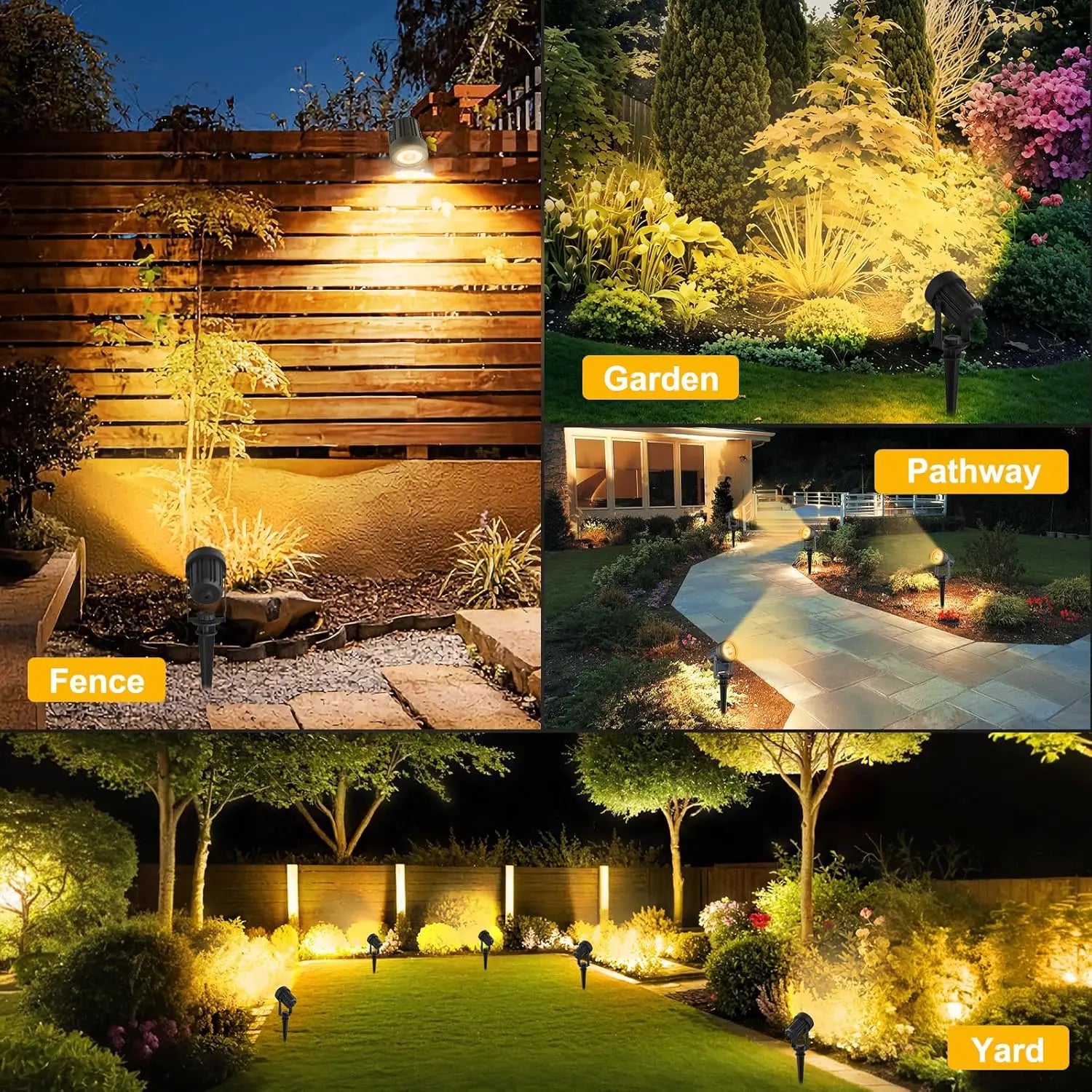 GlowRay DuoColor Solar Gartenstrahler | 2 Lichtfarben | Wetterfest & Leistungsstark | Solarbetrieben