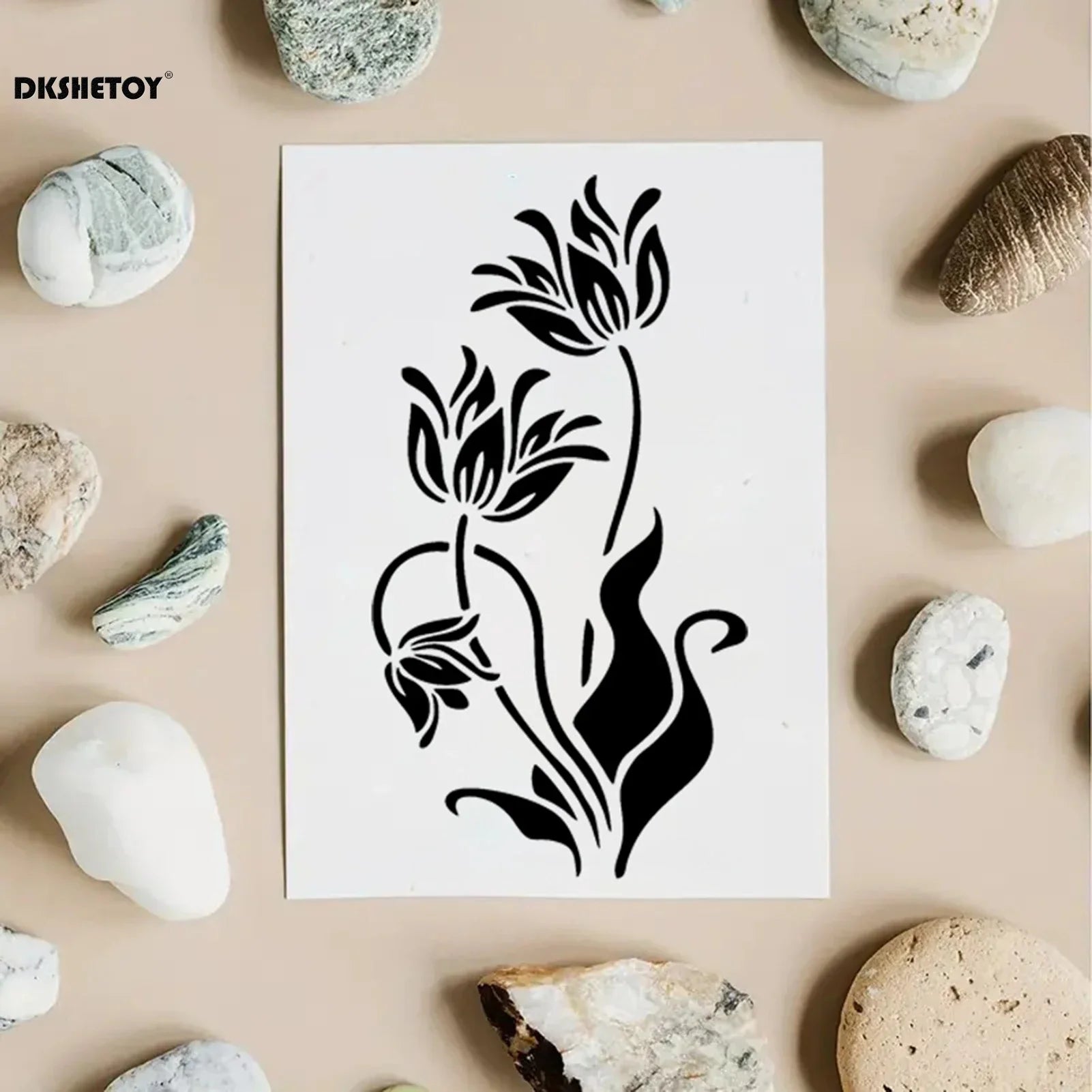 Artiflex Schablonen-Set | Kreative Muster für DIY-Projekte | Wiederverwendbar & Flexibel | 10-teiliges Set