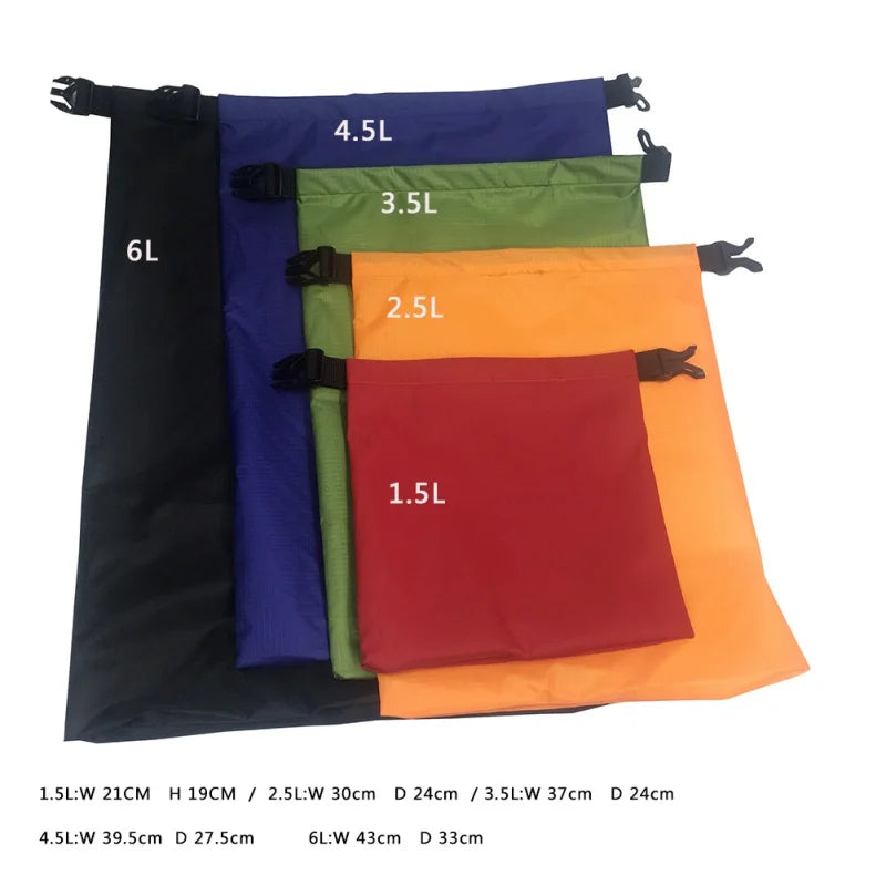 HydroSak Dry Bag Set | Wasserdicht & Ultraleicht | 5 Größen | Für Sport & Outdoor