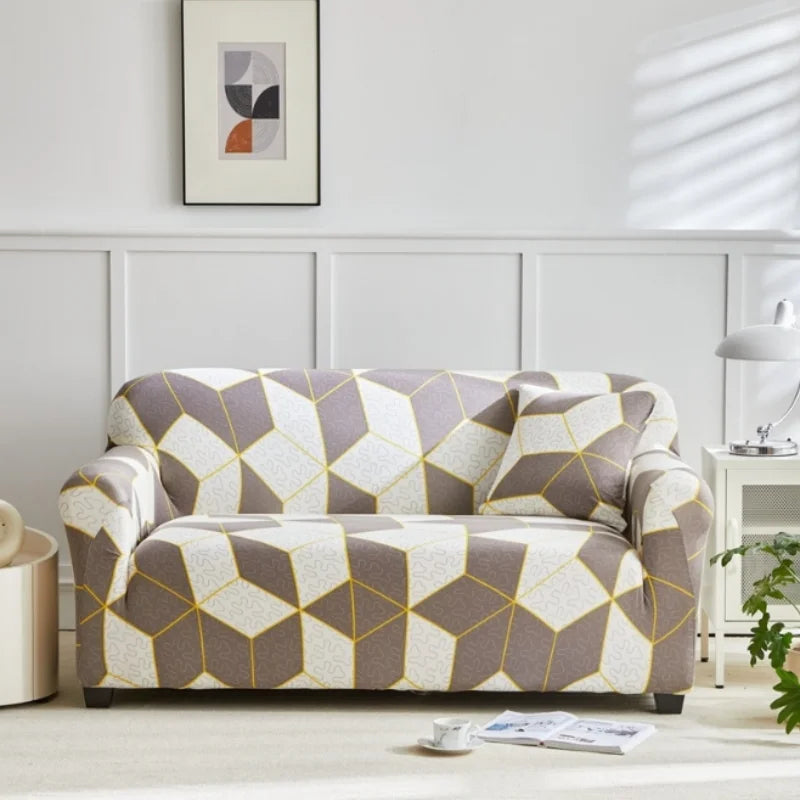 FlexiHome Stretch-Sofabezug | Zeitgemäße Passform | Umfassender Schutz für 1–4-Sitzer-Sofas | Waschbar & Trendig