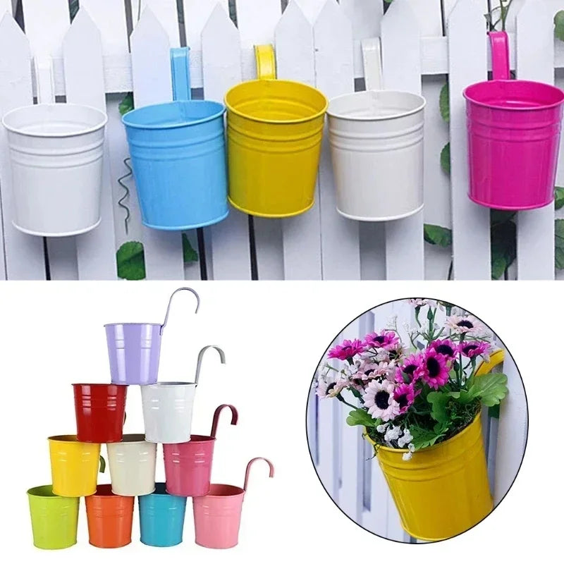 Vivacina Hängetopf | Bunt & Robust | Mit Haken | Für Balkon & Garten
