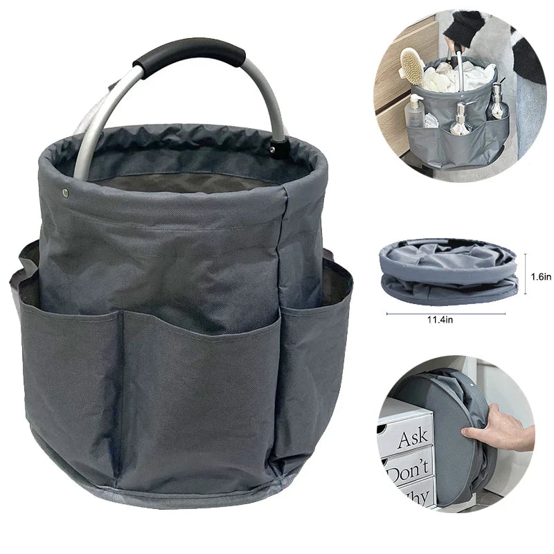 OrgoFlex Faltkorb | 17L Volumen | Mit Außentaschen | Wasserabweisend & Kompakt