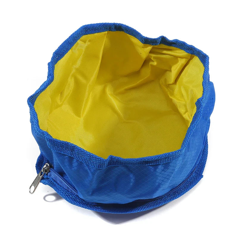 PawVoyage | Faltbarer Outdoor-Reisenapf für Hunde & Katzen | Wasserdicht, leicht & kompakt | Perfekt für Spaziergänge, Wanderungen & Reisen