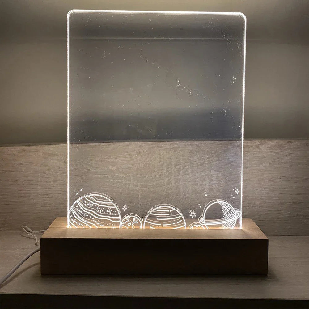 LumiBase LED-Holzsockel | Mehrfarbig & Dimmbar | USB-betrieben | Dekorativ & Flexibel