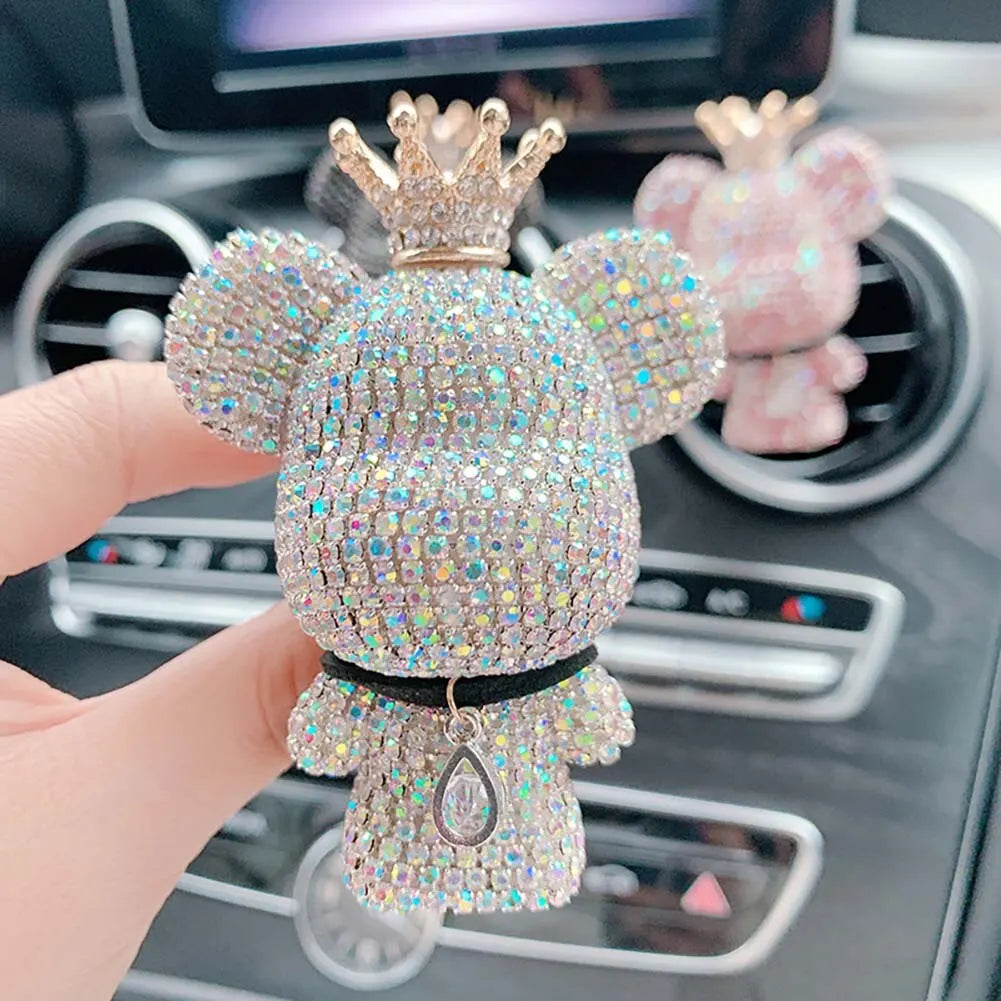 AromaBear Duftclip | Bären-Design mit Krone | Luftreinigung & Dekoration | Duftfrei