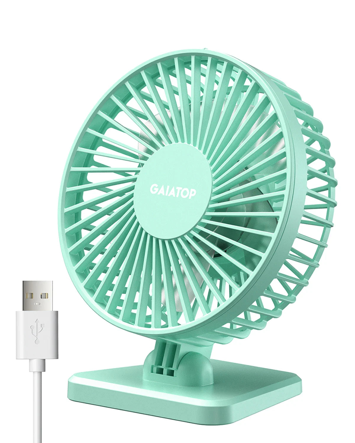 BreezePro Lunara | USB Mini Fan | 3 Speed Levels | Compact & Quiet | For Home & Travel