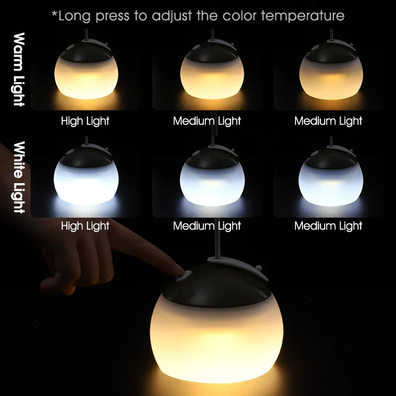 CampGlow | USB Zeltlampe | Leicht & Kompakt | Wetterfest & Wiederaufladbar | Für Outdoor & Notfälle