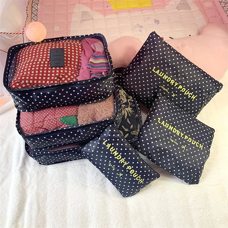 LuggagePro Reise-Organizer-Set | 6-teilig | Kompakt & Strapazierfähig | In 4 Farben