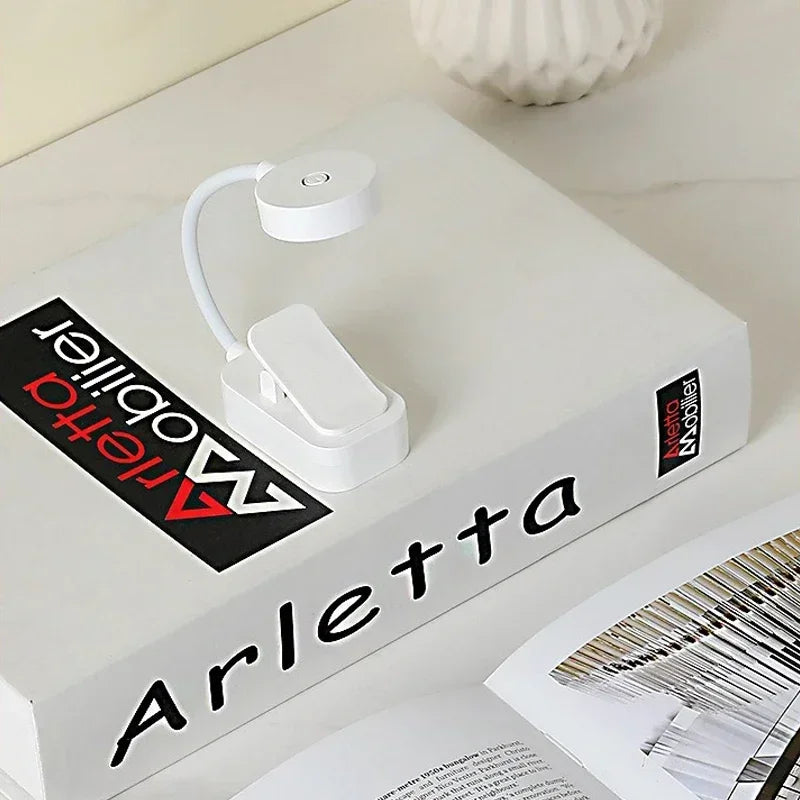 Clipora LED Klemmleuchte | Dimmbar & Flexibel | 3 Lichtmodi | USB-C & Batterie