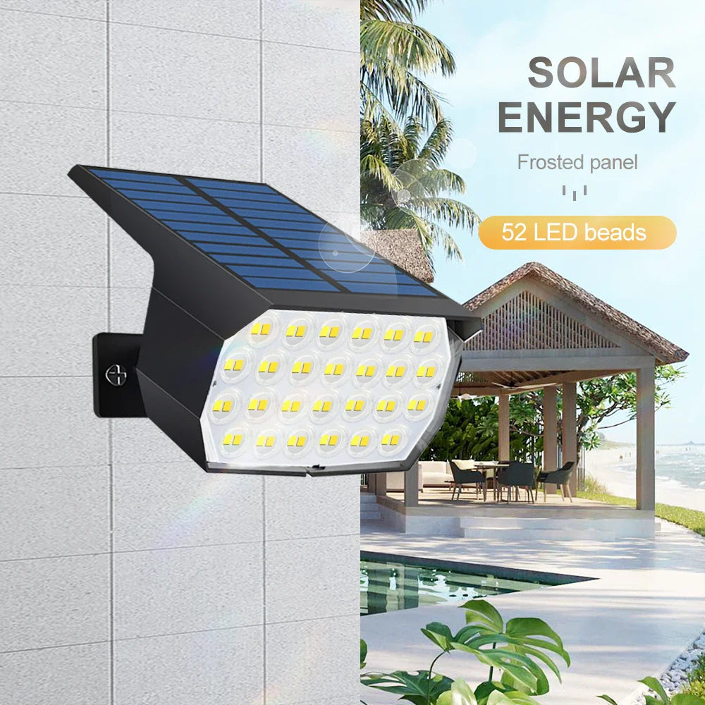 Solastra Gartenstrahler | 92 LEDs mit 2 Lichtfarben | IP65 Solarbetrieben | Für Rasen, Weg & Beet