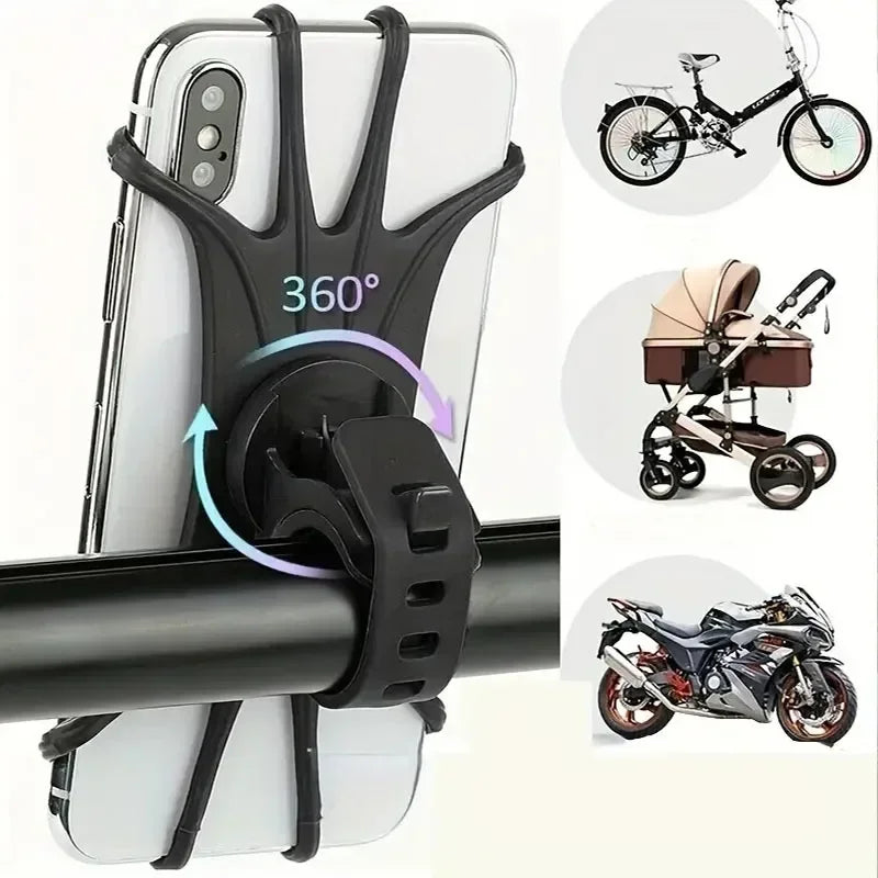Movento BikeMount | 360° Handyhalterung | Silikon | Für Fahrrad & Motorrad