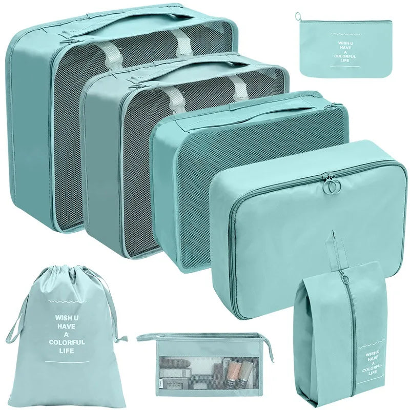 TravelPro Organizer Set | Platzsparend & Umweltfreundlich | 7-10 Teile für Perfekte Ordnung