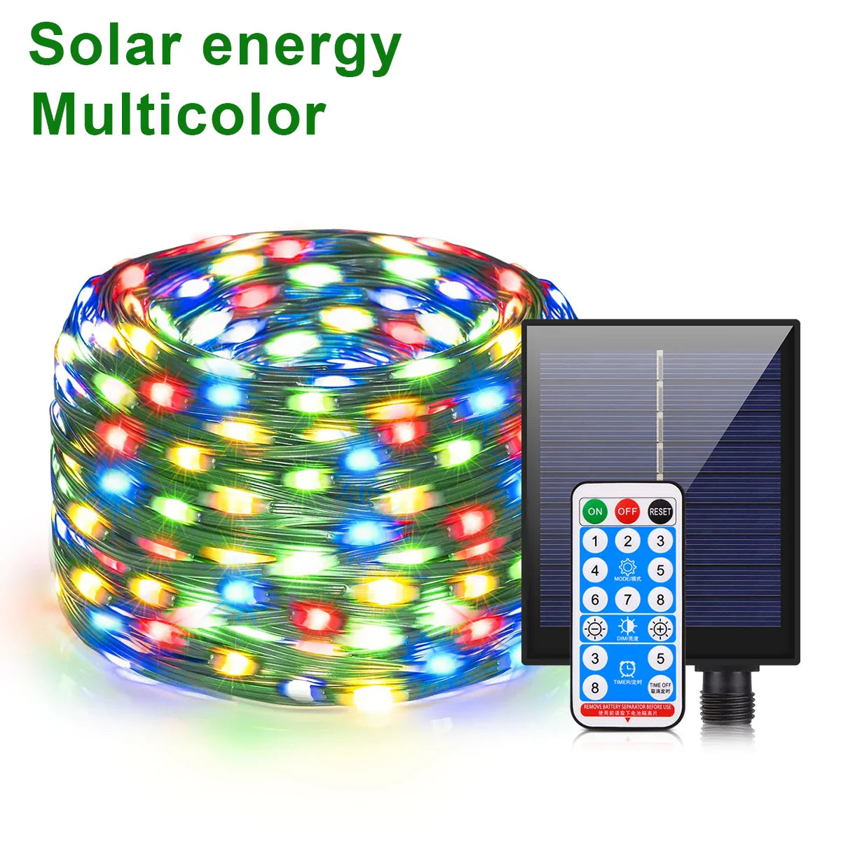 BrightAura SolarChain | Solar LED Lichterkette | Schnelllade & Wetterfest | Fernbedienung