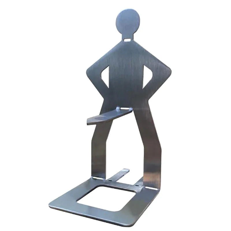 GrillBuddy FunSkewer | Witziger Wursthalter im Design eines Menschen | Edelstahl | Ideal für BBQs und Camping