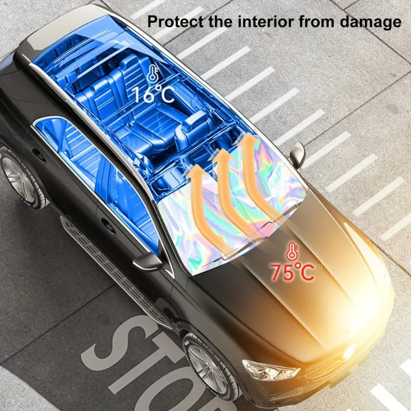 ShadeMaster | Auto-Sonnenschutz | Effektiver Hitzeschutz & UV-Blocker | Lasereffekt Design