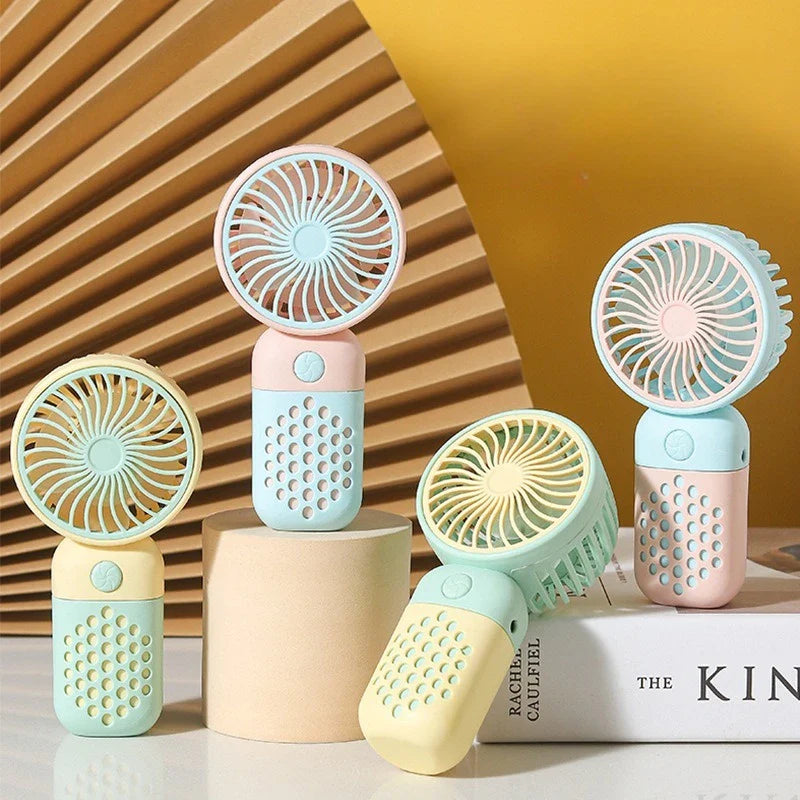 CoolBreeze | Mini-Handventilator | Leise & Kompakt | Mit Duftfunktion