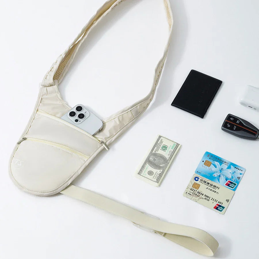 SecureFit Anti-Theft Sport Bauchtasche | Wasserfest & Leicht | Verstellbarer Gurt