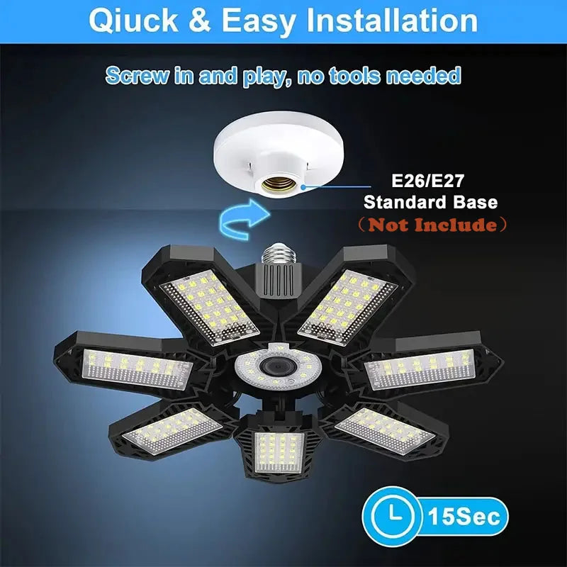 FlexiBeam | LED Deckenleuchte | Verstellbare Lichtpaneele | Für Werkstatt & Garage