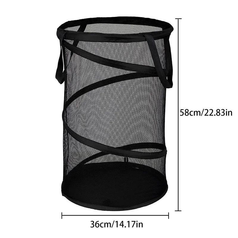 AirFold Hamper | Faltbarer Wäschekorb | Atmungsaktiv & Tragbar | Für Bad & Schlafzimmer
